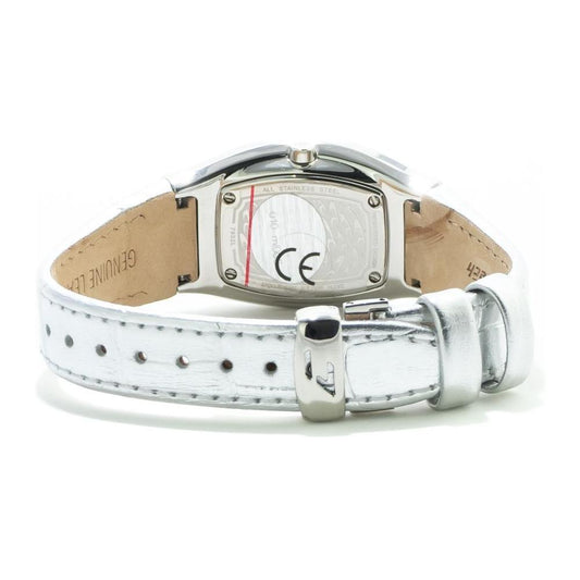 Chronotech Silver Leather Watch 1728,67434610848,Chronotech,New with tags,Silver,Watches,Watches for Women - Watches,Women Chronotech CHCT7932L52AC
