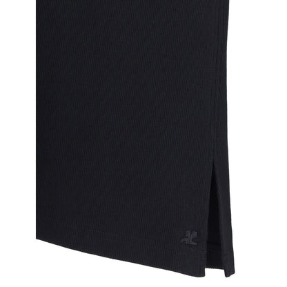 Courrèges Black Cotton Top