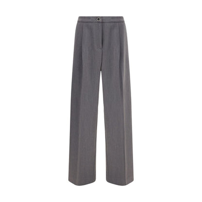 Cruna Gray Polyester Casual Pants