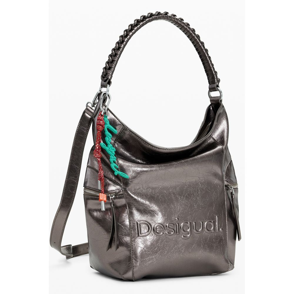 Front view with bag zipped and handles upright.
