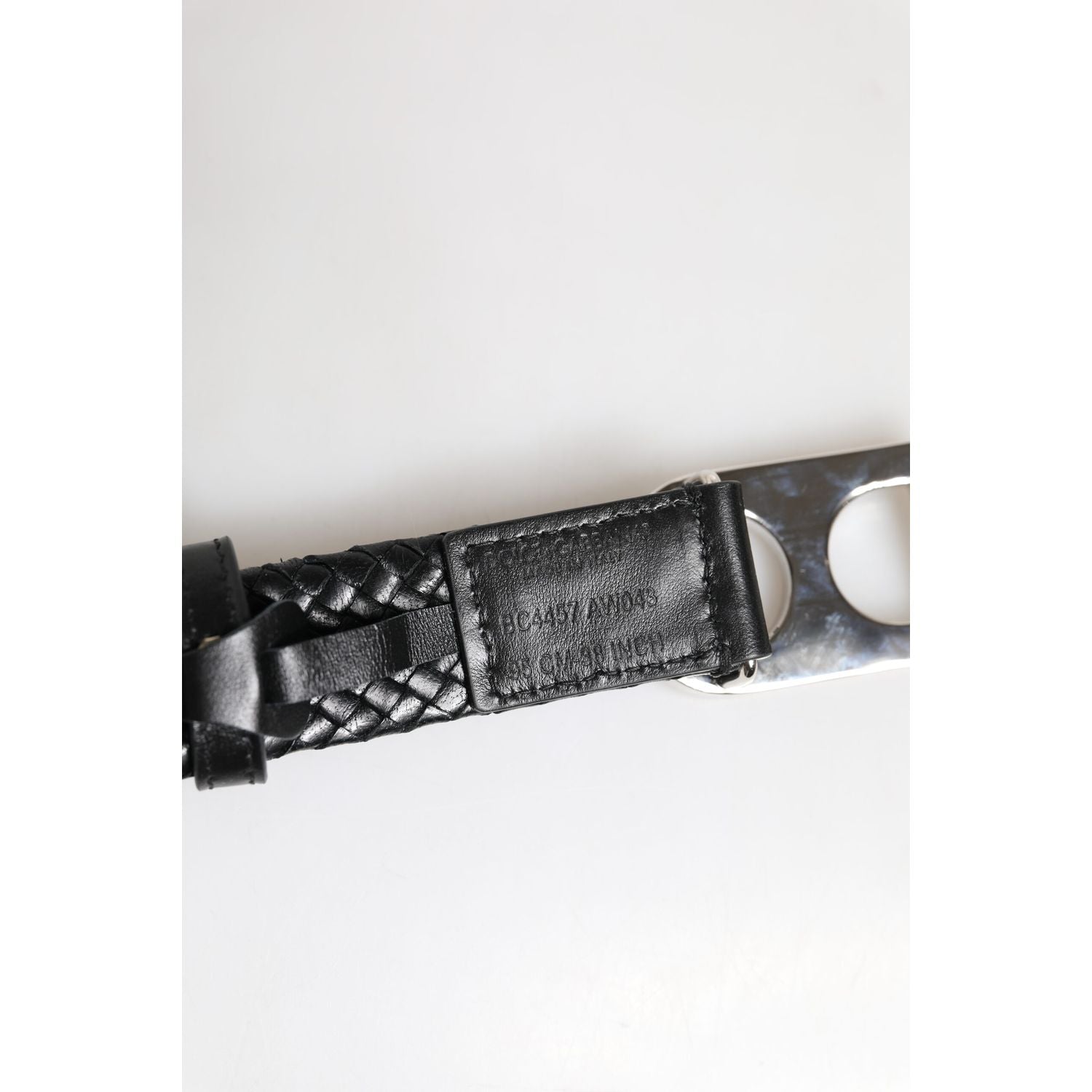 Dolce & Gabbana Black Classic Leather DG Logo Buckle Belt