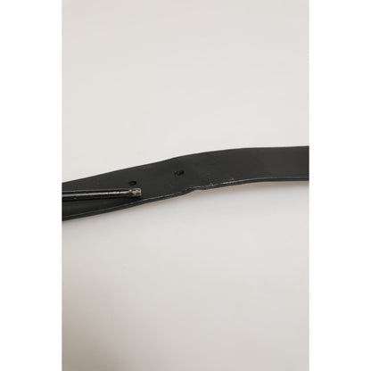 Dolce & Gabbana Black Leather Classic Metal Buckle Men Belt