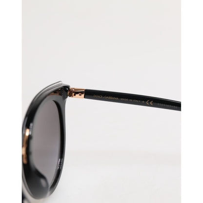 Dolce & Gabbana Black Transparent Trim Round DG4371-F Eyewear Sunglasses