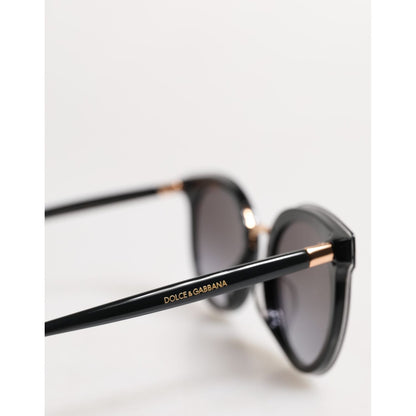 Dolce & Gabbana Black Transparent Trim Round DG4371-F Eyewear Sunglasses