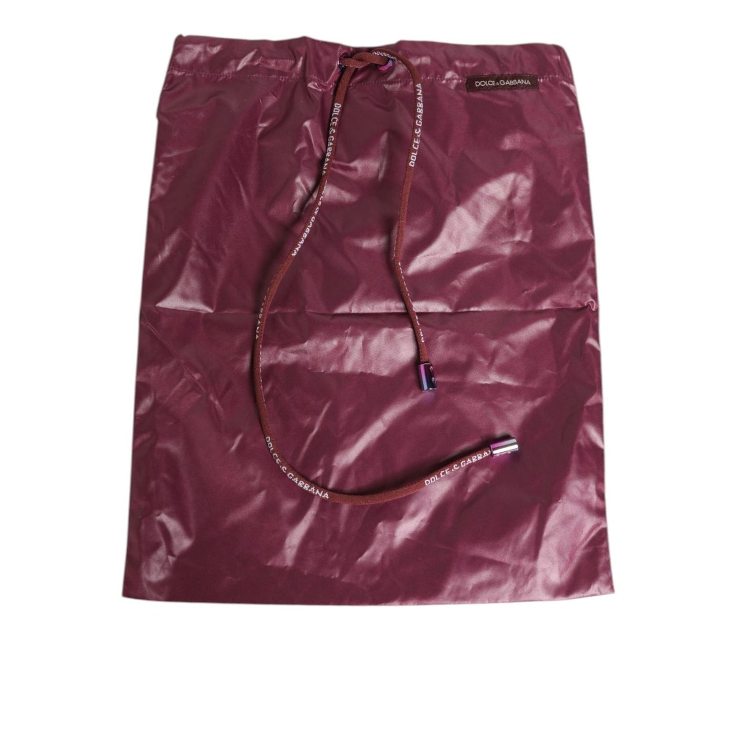 Dolce & Gabbana Burgundy Polyester Logo Embossed Crest Swimwear