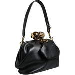 Dolce & Gabbana Black Calfskin Leather Shoulder Clutch Bag BAG4101