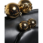 Dolce & Gabbana Black Calfskin Leather Shoulder Clutch Bag BAG4101