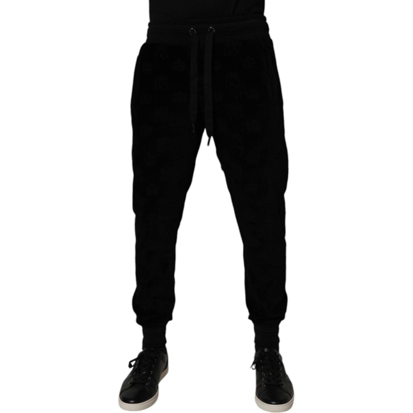 Dolce & Gabbana Black Cotton Jogger Men Sweatpants Pants PAN75185-48