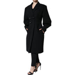 Dolce & Gabbana Black Double Breasted Trench Coat Jacket JKT4087-48