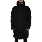 Dolce & Gabbana Black Hooded Parka Cotton Trench Coat Jacket JKT4083-50