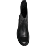 Dolce & Gabbana Black Horse Leather Mid Calf Boots Shoes MV6212-41