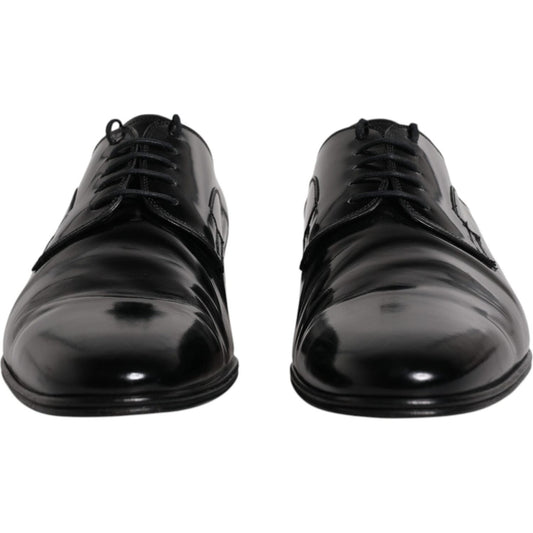 Dolce & Gabbana Dolce & Gabbana Black Leather Lace Up Derby Formal Shoes MV6365-44.5 1728,67345645728,Black,Dolce & Gabbana,EU44.5/US11.5,Formal - Men - Shoes,Material: 100% Calf Leather,Men,Preowned / Defect