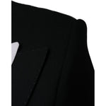 Dolce & Gabbana Black White Single Breasted Dress Blazer JKT4073-50