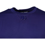 Dolce & Gabbana Blue Cotton Crew Neck Men Pullover Sweater TSH87489-50