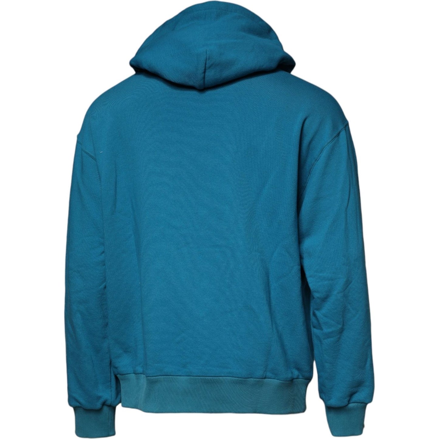 Dolce & Gabbana Blue Logo Cotton Hooded Sweatshirt Sweater TSH87532-54