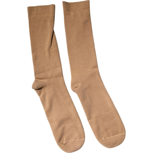 Dolce & Gabbana Dolce & Gabbana Brown Solid Cotton Mid Calf Men Socks SCS2228-L 1728,67345645728,Accessories,Brown,Dolce & Gabbana,L,Material: 100% Cotton,Men,Men - Accessories,Preowned / Defect,Socks - Men - Accessories