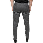 Dolce & Gabbana Gray Check Tartan Wool Skinny Pants PAN74866-44