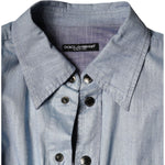 Dolce & Gabbana Light Blue Cotton Button Down Casual Shirt TSH7926-39