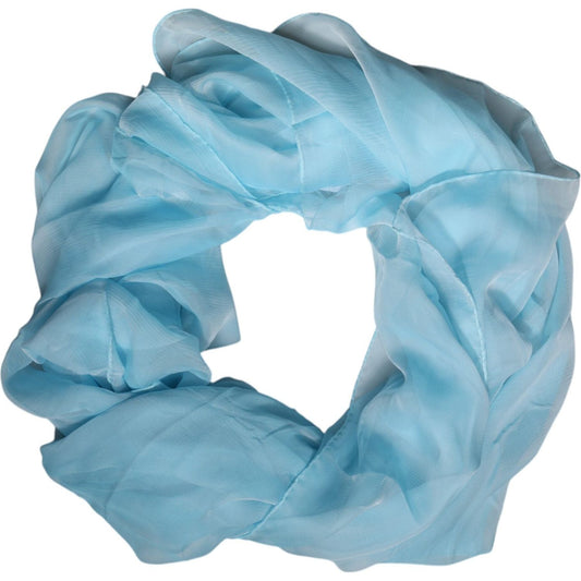 Dolce & Gabbana Dolce & Gabbana Light Blue Silk Rectangle Wrap Shawl Scarf MS7483 1728,67345645728,Accessories,Dolce & Gabbana,Light Blue,Material: 100% Silk,New with tags,Scarves - Women - Accessories,Women,Women - Accessories