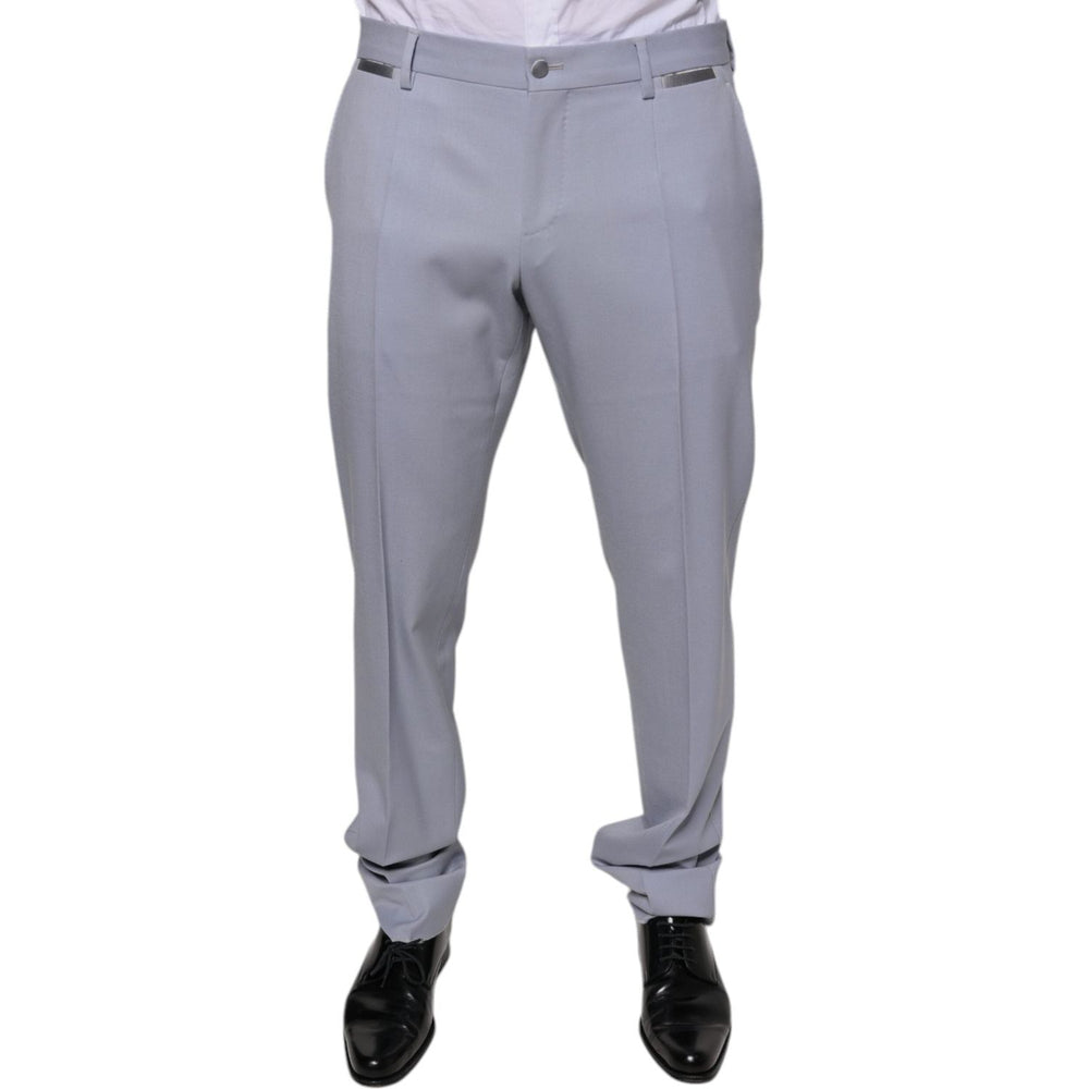 Dolce & Gabbana Light Gray Wool Formal Dress Pants PAN75569-50