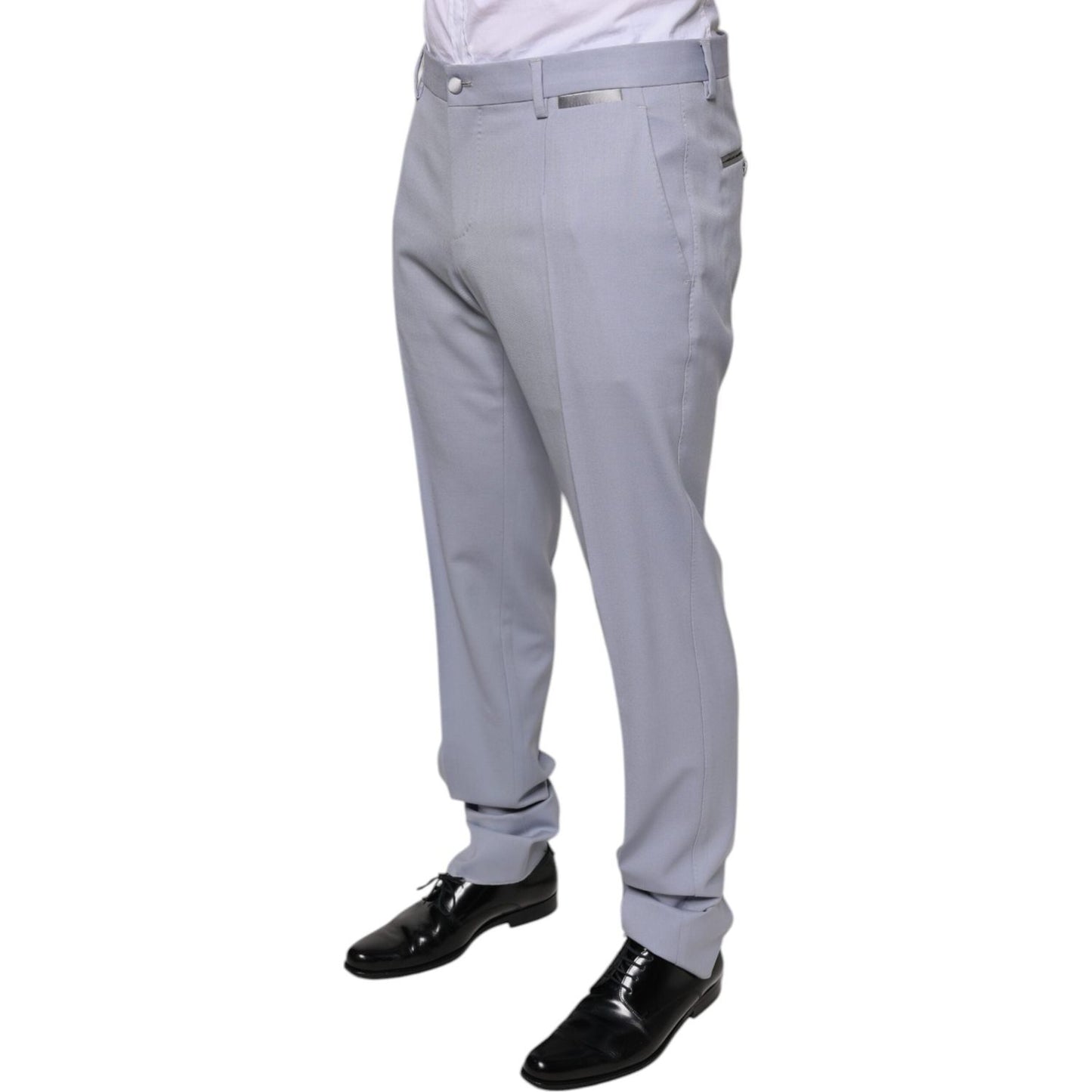 Dolce & Gabbana Light Gray Wool Formal Dress Pants PAN75569-50