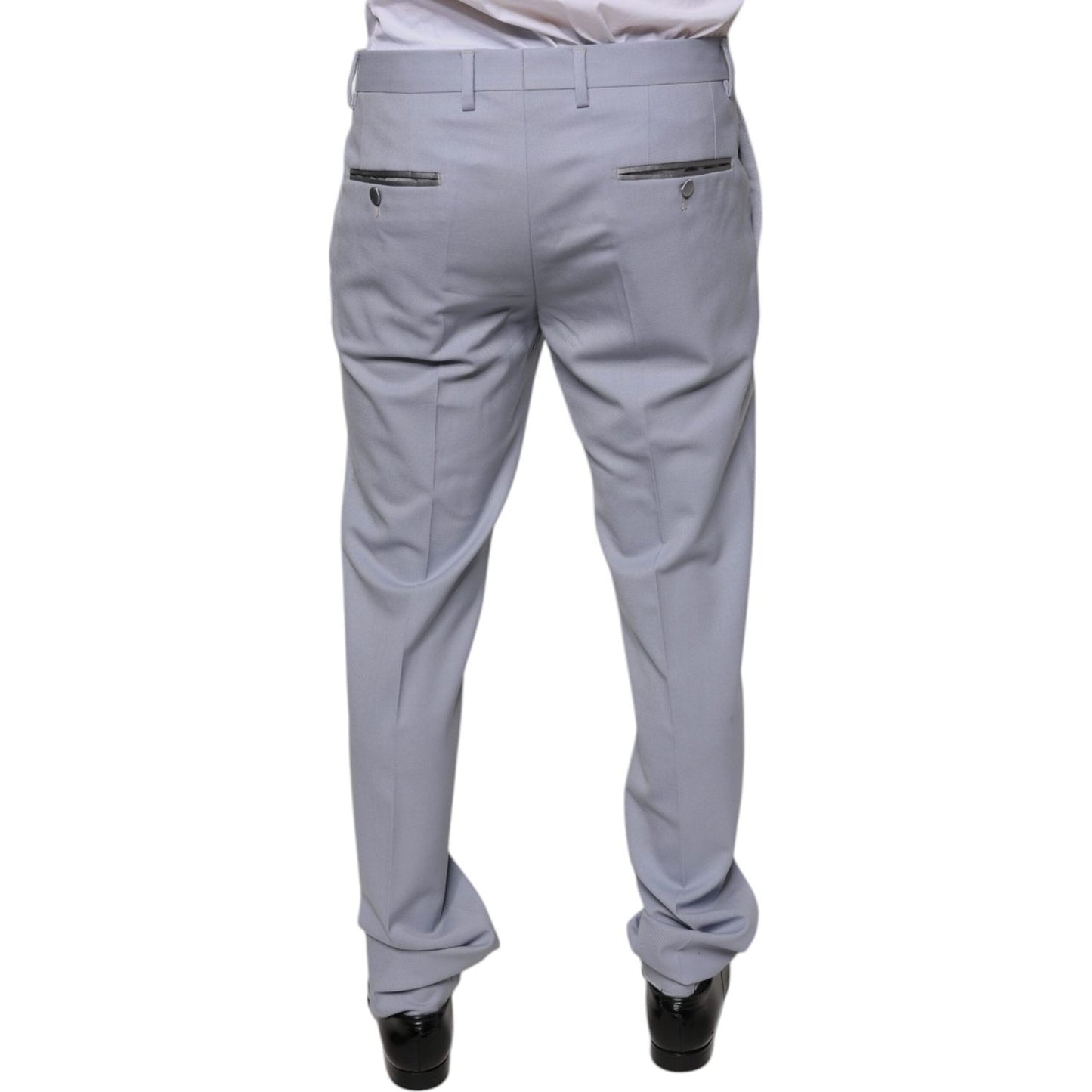 Dolce & Gabbana Light Gray Wool Formal Dress Pants PAN75569-50
