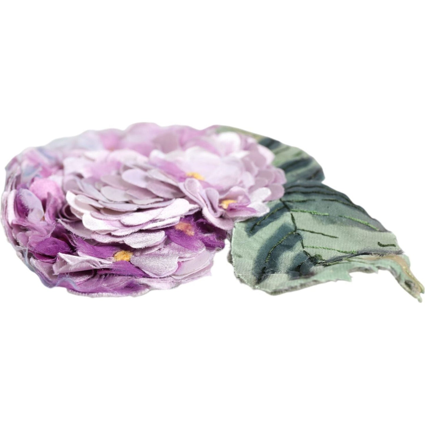 Dolce & Gabbana Multicolor Hydrangea Gold Brass Pin Brooch SMY10419