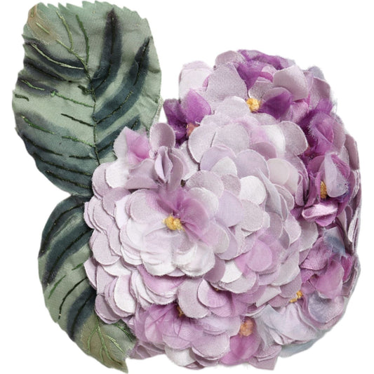Dolce & Gabbana Multicolor Hydrangea Gold Brass Pin Brooch SMY10419