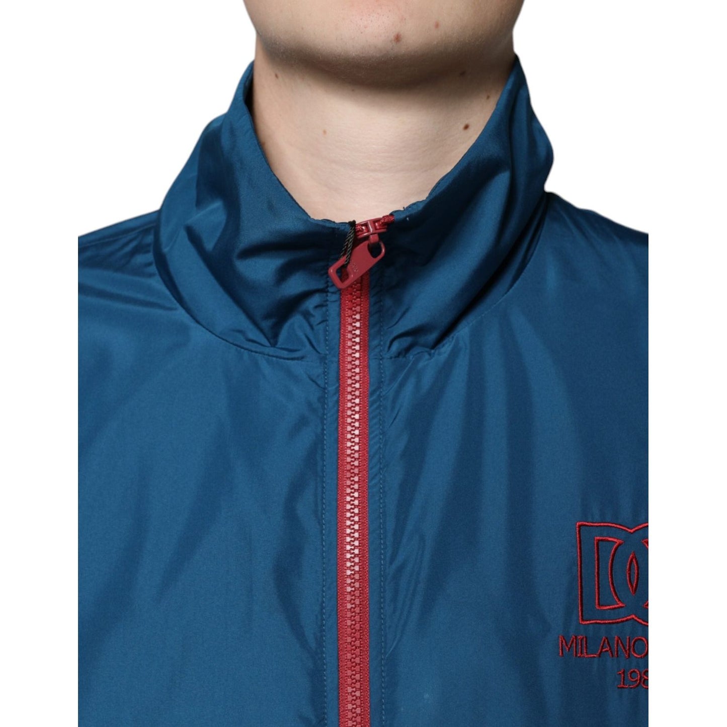 Dolce & Gabbana Multicolor Polyester Full Zip Jacket JKT41257-54