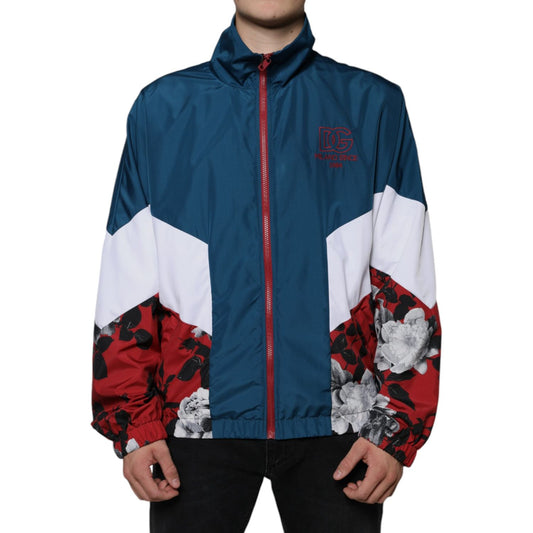 Dolce & Gabbana Multicolor Polyester Full Zip Jacket JKT41259-56