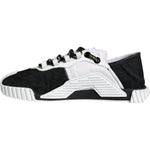 Dolce & Gabbana White Black Low Top NS1 Sneakers Shoes LA11821-38.5