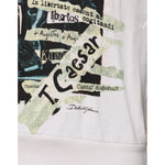 Dolce & Gabbana White Caesar Cotton Hooded Pullover Sweater TSH87224-48