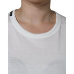 Dolce & Gabbana White Cotton Crew Neck Short Sleeve T-shirt TSH86524-44