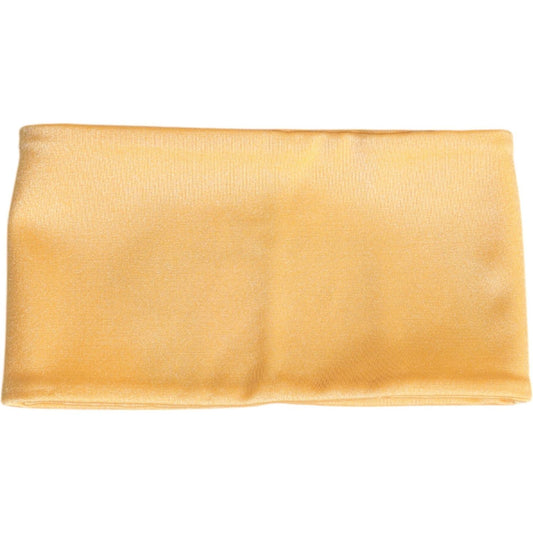 Dolce & Gabbana Dolce & Gabbana Yellow Nylon Stretch Women Neck Warmer Scarf HAT9813 1728,67345645728,Accessories,Dolce & Gabbana,Material: 80% Nylon 20% Elastane,New with tags,Scarves - Women - Accessories,Women,Women - Accessories,Yellow