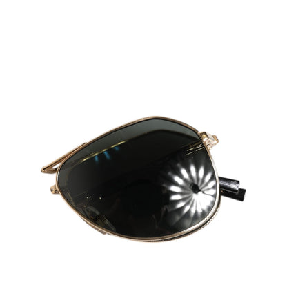 Dolce & Gabbana Gold DG2106K Pilot Frame Tinted Lens Polarized Sunglasses