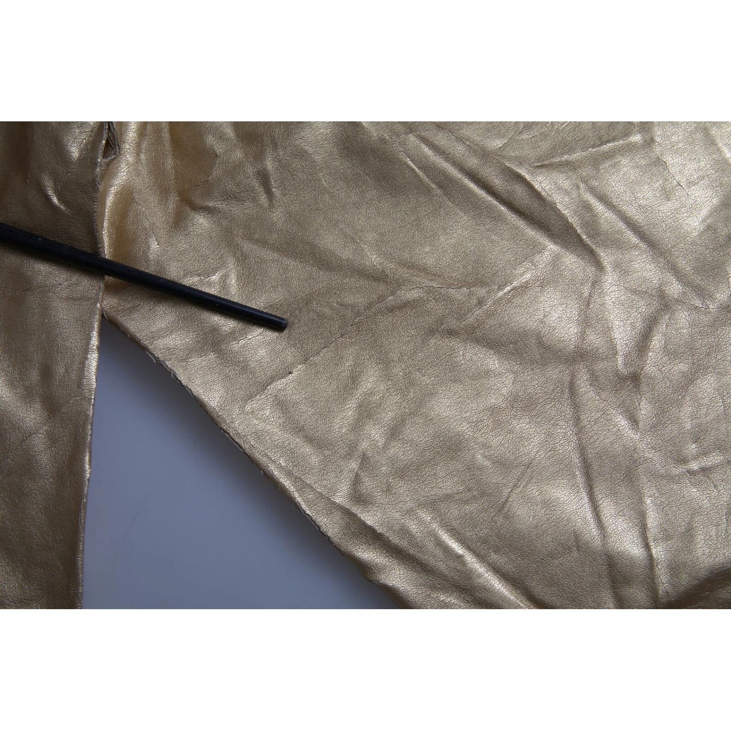 Dolce & Gabbana Gold High Waist Skinny Women Metallic Pants