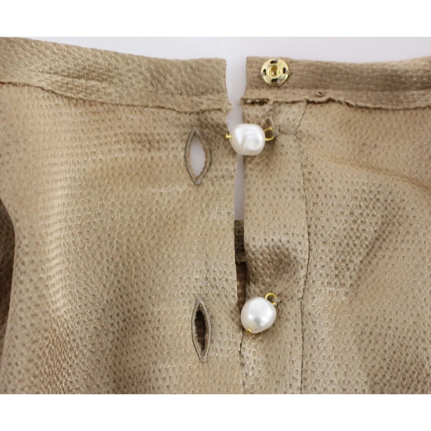 Dolce & Gabbana Gold SPECIAL Piece Runway Crystal Blouse