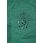 Dolce & Gabbana Green Cotton Stretch Skinny Men Denim Jeans