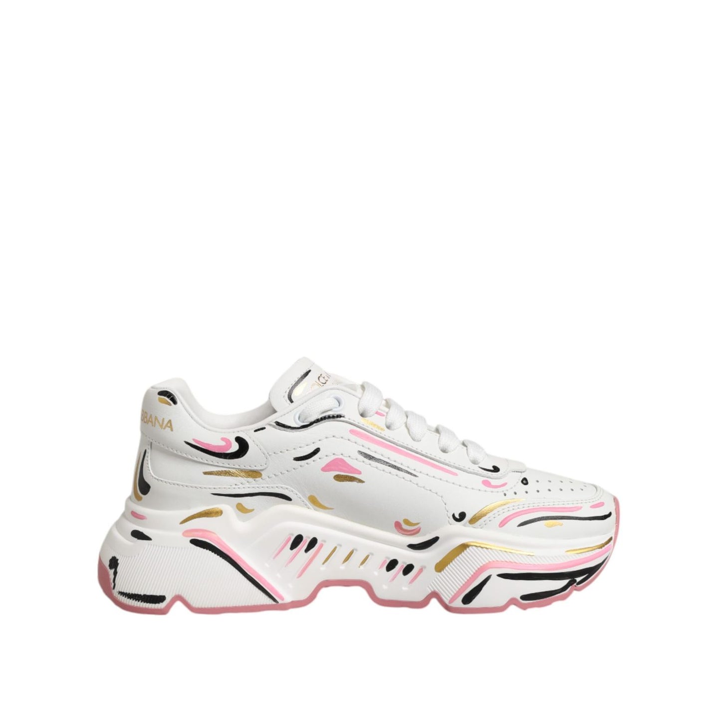 Dolce & Gabbana Multicolor Hand Painted DAYMASTER Sneaker Shoes