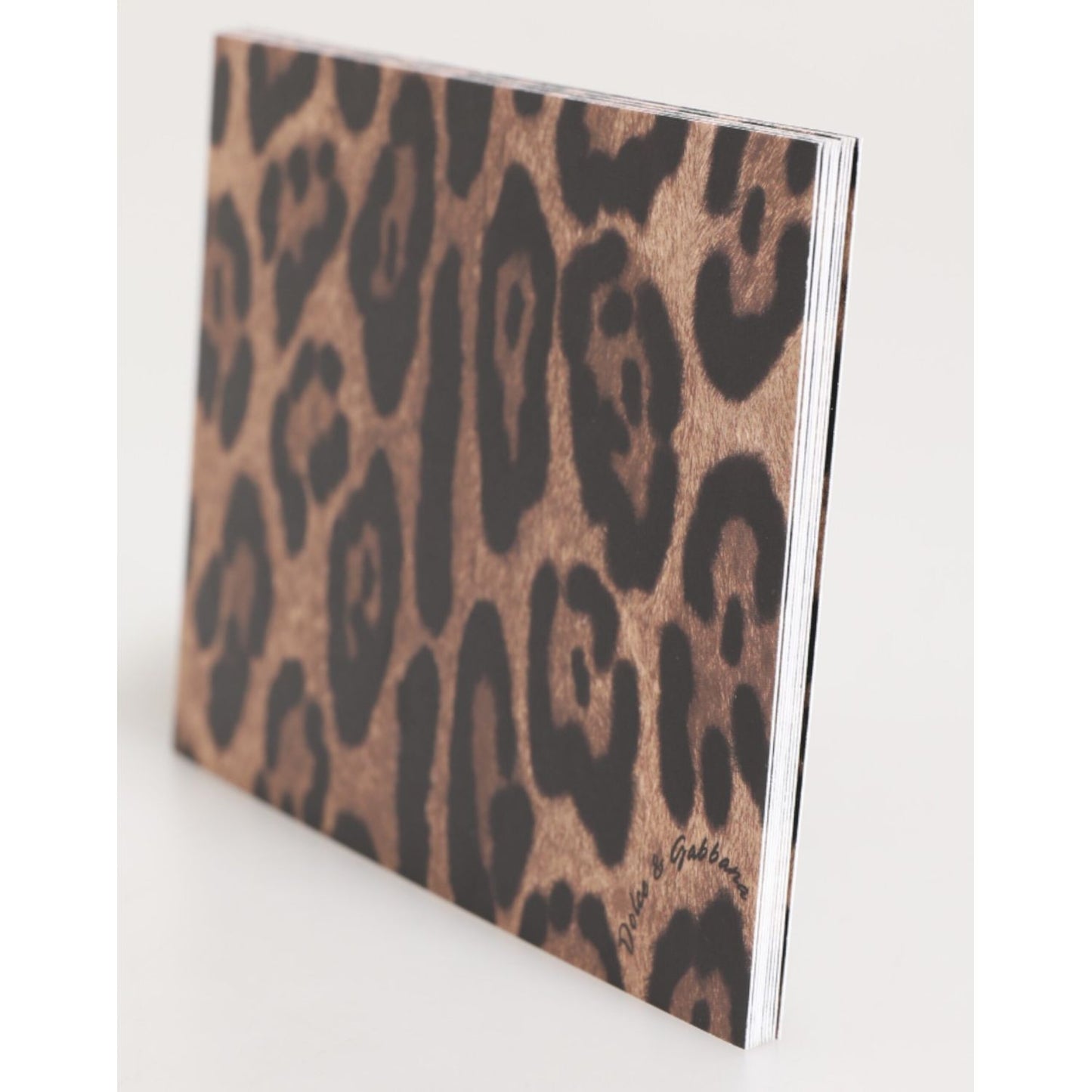 Dolce & Gabbana Multicolor Leopard Print Envelope Paper Post Card Holder elegant stationery accessory