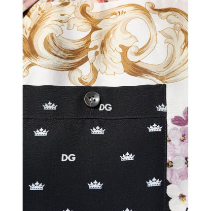 Dolce & Gabbana Multicolor Printed Button Down Casual Shirt