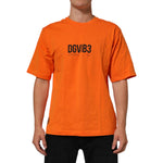Dolce & Gabbana Orange DGVIB3 Crew Neck Short Sleeves T-shirt made of soft cotton with logo detail, showcasing modern fashion design.