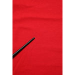 Close-up of Dolce & Gabbana Red Goodluck 2023 Cotton Crew Neck T-shirt fabric texture