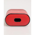 Dolce & Gabbana Red White Calfskin Leather Logo Flip Holder Airpods Case