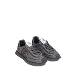 Dolce & Gabbana Sneakers Grey with embroidered logo, lace-up front, flat rubber sole, and padded collar.