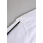 Dolce & Gabbana White Cotton Long Sleeves GOLD Formal Shirt