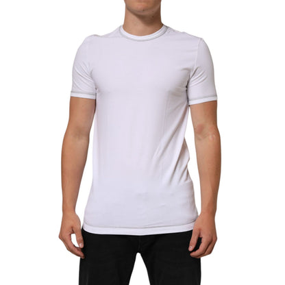 Dolce & Gabbana White Cotton Round Neck Men Underwear T-shirt