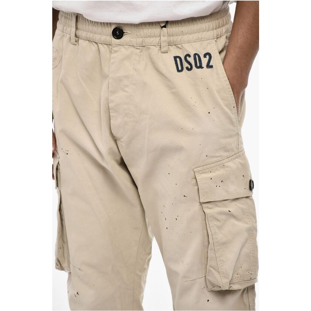 Dsquared² Dsquared² Cotton Cargo Pants with Denim Monogram DS-P684824-IT48 | M