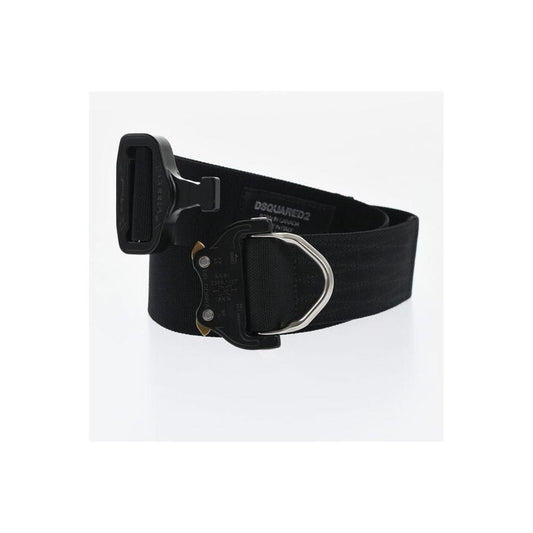 Dsquared² Dsquared² Solid Color Technical Fabric Belt 45mm DS-P645277-60 CM / 24 INCHES 1728,60 cm / 24 Inches,74866327712,Accessories,Belts - Women - Accessories,Black,Dsquared²,New with tags,Women,Women - Accessories