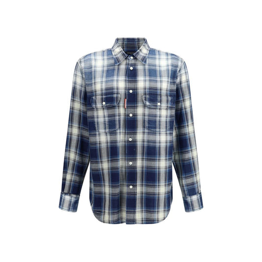 Dsquared² Multicolor Cotton Pattern Shirt